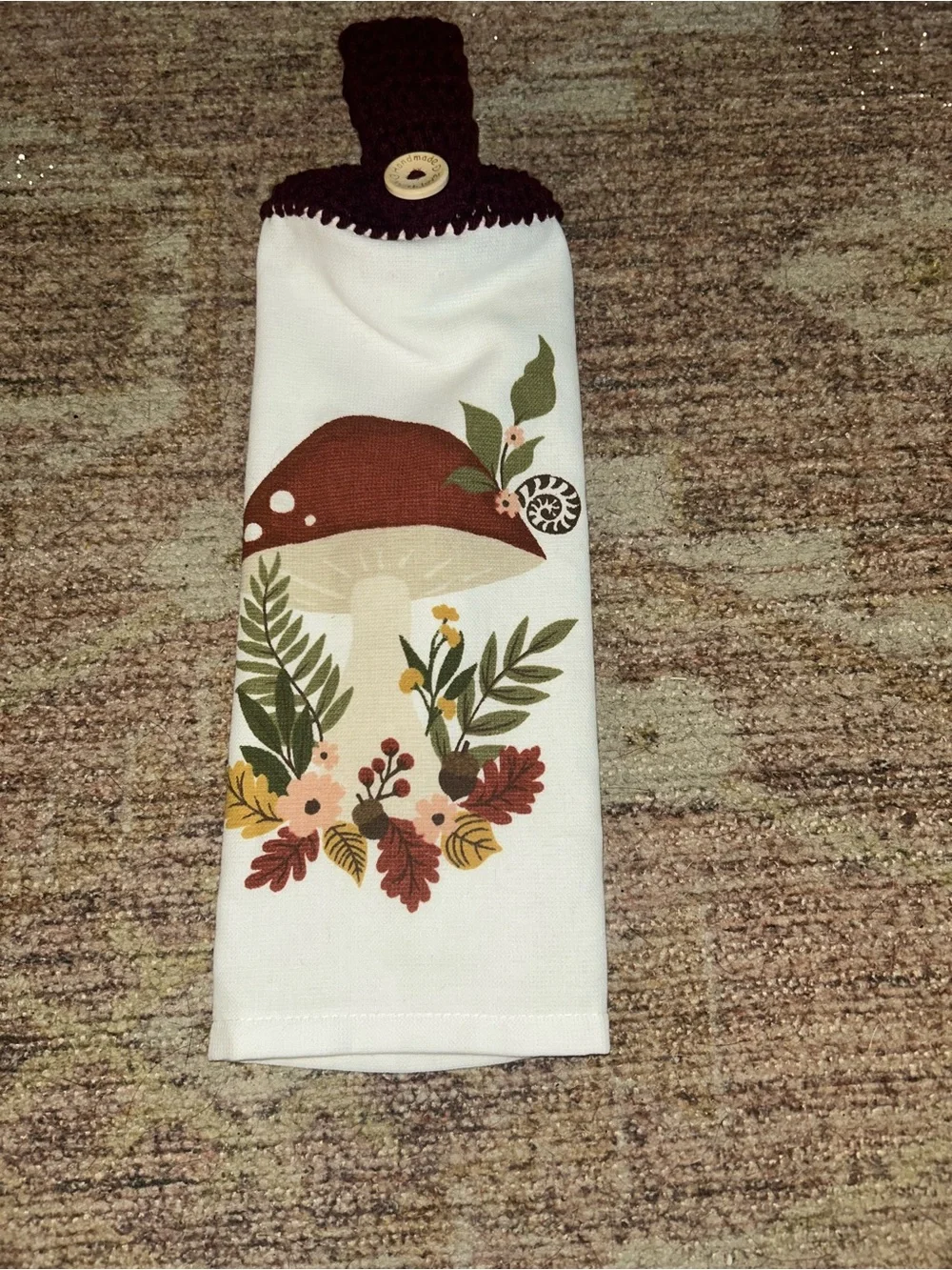 Mushroom Fall Hanging Towel